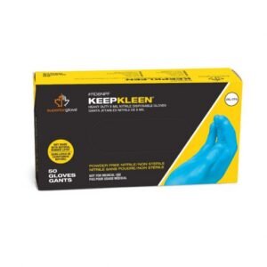 GUANTE KEEPKLEAN NITRILO AZUL 8MIL L-XL
