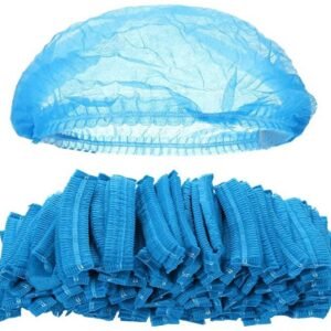GORRO DESECHABLE TIPO ACORDEON AZUL 100 UND