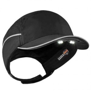GORRA ERGODYNE 8965 ALA ANCHA NEGRA CON LAMPARA