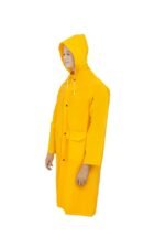 CAPA DE LLUVIA AMARILLA CON ZIPPER Y BOLSILLO