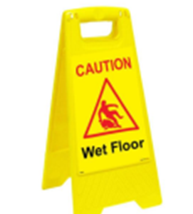 LETRERO PRECAUCION PISO MOJADO 30 X 67 X 3.2 CM