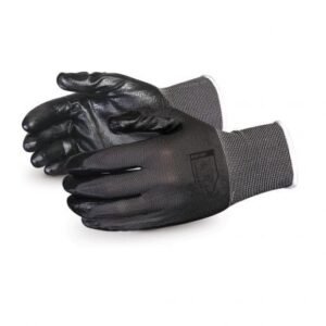 GUANTE DEXTERITY 15GA NYLON PALMA NITRILO NEGRO