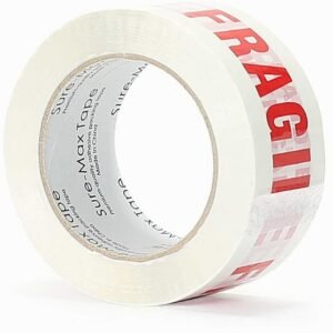 CINTA BLANCA IMPRESA FRAGILE 2"X110 YARDAS