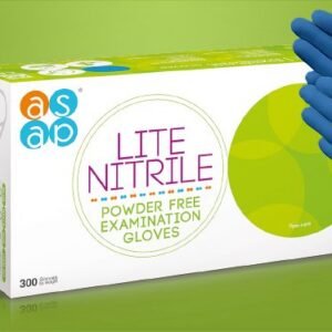 GUANTE DE NITRILO LITE ASAP SIN POLVO AZUL S 100/1