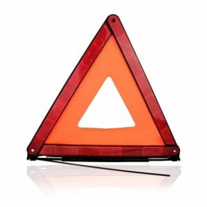 TRIANGULO DE PRECAUCION ROJO 45 X 45 CMS