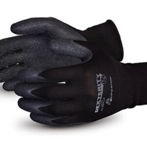 GUANTE DEXTERITY PALMA LATEX CRINKLE NEGRO 13GA