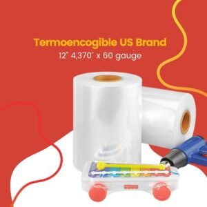 PLASTICO TERMOENCOGIBLE 12" X 15 MIC X 4370’ 60G