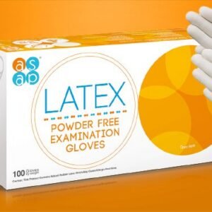 GUANTE DE EXAMEN LATEX ASAP SIN POLVO 100/1 S-XL 100/1